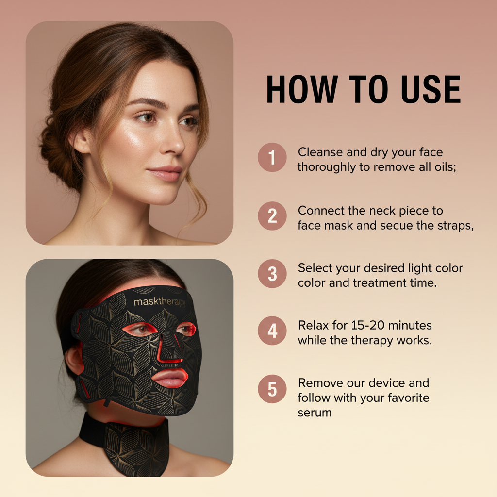LED 8 Colors Face Mask and Neck Red Light  Near Infrared Therapy Anti Aging Wrinkle Acne Pore Oil Control Skin Tighten Whiten