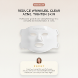 LED 8 Colors Face Mask and Neck Red Light  Near Infrared Therapy Anti Aging Wrinkle Acne Pore Oil Control Skin Tighten Whiten